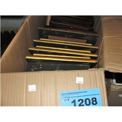 One box full of wooden photo frames