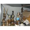 Image 1 : Shelf lot of assorted candle holders and table