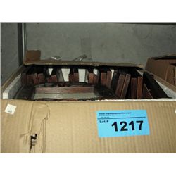 One box of solid wood framed photo frames