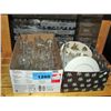 Image 1 : 2 boxes of glasswares and collectors dishes