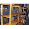 Image 1 : Large approx 6F tall 4 section pine shelving unit