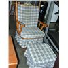 Image 1 : Glider rocker with matching footstool