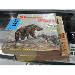 2 vintage hunting books; shooters bible and huntig