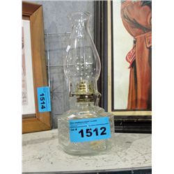 Glass oil lamp