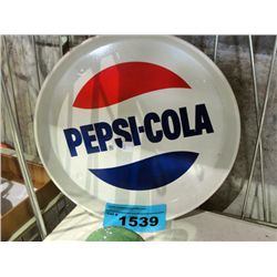 Vintage tin pepsi cola serving tray
