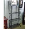 Image 1 : Black wrought iron 4 tier shelf unit