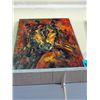 Image 1 : Original oil on canvas abstract painting signed