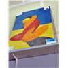 Image 1 : Oil on canvas abstract painting signed bottom