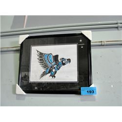 Framed west coast native limited edition signed