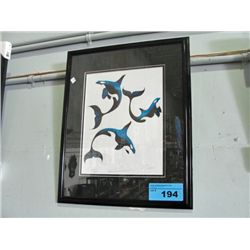 Framed west coast native limited edition signed
