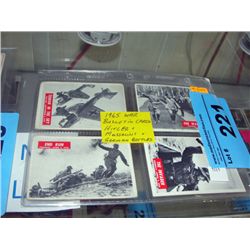 4 1965 war bulliten collectors cards; hitlers,