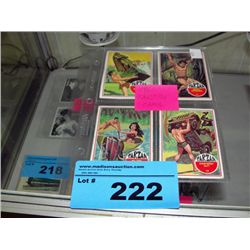 4 1966 tarzan collectors cards