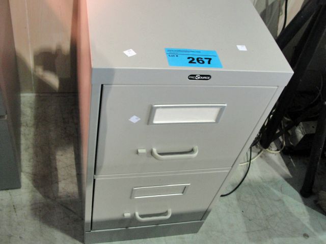Prosource Grey Metal 2 Drawer Filing Cabinet