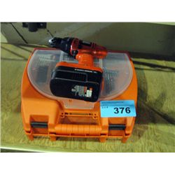 Black&Decker cordless drill set with one battery