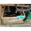 Image 1 : Vintage wooden crate with 3 vintage automobile