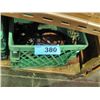 Image 1 : Green milk crate with chain hoist
