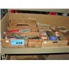 Image 1 : 2 wood compartment trays with assorted tools