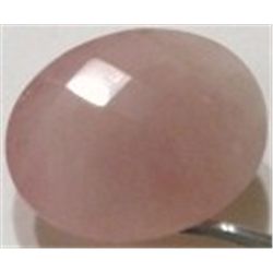 127.05 CARAT ROSE QUARTZ *BEAUTIFUL OVAL DIAMOND CUT  NATURAL GEMSTONE*!! GEMSTONE CAME OUT OF SAFE!