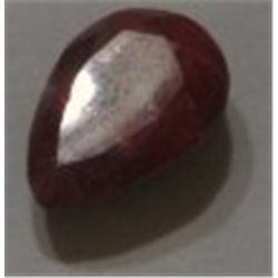 5.15 CARAT NATURAL RUBY *BEAUTIFUL TEAR DROP CUT  NATURAL GEMSTONE*!! GEMSTONE CAME OUT OF SAFE!!