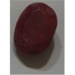 5.65 CARAT NATURAL RUBY *BEAUTIFUL OVAL CUT  NATURAL GEMSTONE*!! GEMSTONE CAME OUT OF SAFE!!