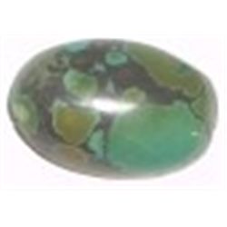 20.35 CARAT NATURAL (UNTREATED) TURQUOISE *BEAUTIFUL OVAL COBACHAN CUT GEMSTONE*!!