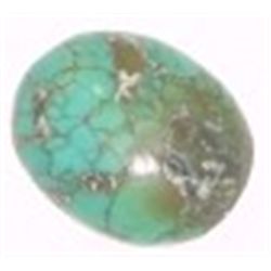 9.25 CARAT NATURAL (UNTREATED) TURQUOISE *BEAUTIFUL OVAL COBACHAN CUT GEMSTONE*!!