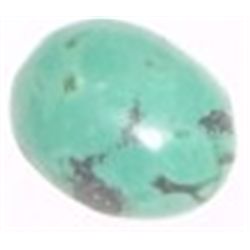 9.80 CARAT NATURAL (UNTREATED) TURQUOISE *BEAUTIFUL OVAL COBACHAN CUT GEMSTONE*!!