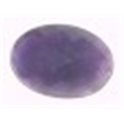 4.90 CARAT AMETHYST (UNTREATED)*BEAUTIFUL OVAL DIAMOND CUT GEMSTONE*!! GEMSTONE CAME OUT OF SAFE!!