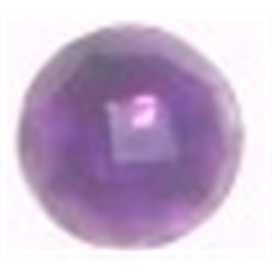 3.55 CARAT AMETHYST (UNTREATED)*BEAUTIFUL ROUND DIAMOND CUT GEMSTONE*!! GEMSTONE CAME OUT OF SAFE!!