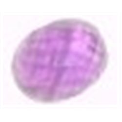 2.90 CARAT AMETHYST (UNTREATED)*BEAUTIFUL OVAL DIAMOND CUT GEMSTONE*!! GEMSTONE CAME OUT OF SAFE!!