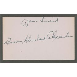 Grover Cleveland Alexander