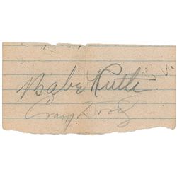 Babe Ruth and Craig Wood