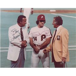 Pete Rose and Stan Musial
