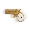 Image 1 : Cased and Engraved Gold- Plated Remington Double Derringer with Mother-of-Pearl Grips