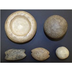 Native American Artifacts: Quartz Discoidal and Ground Artifacts