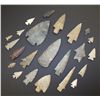 Image 1 : Native American Artifacts: Projectile Points and Grooved Axes