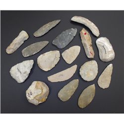 Native American Artifacts: Knives, Preforms, and Tools