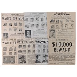 New England Wanted Posters: 1930s