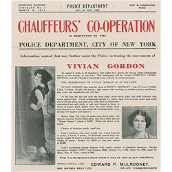 Wanted Poster: Vivian Gordon