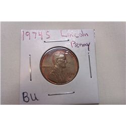 1974S BU Lincoln Penny