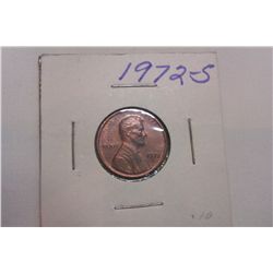 1972S BU Lincoln Cent