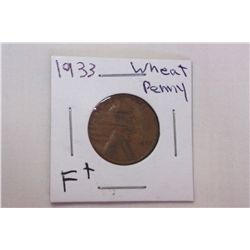 1933 F+ Wheat Cent