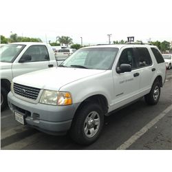 2002 FORD EXPLORER 4D 4X4 SUV 6 CYL. 4.0 2V