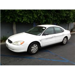2000 FORD TAURUS 4D SEDAN 6 CYL. 3.0 2V