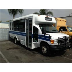 2006 FORD-ELDORADO E-450 SUPER DUTY 1.5 TON DUALLY SHUTTLE BUS 10 CYL.