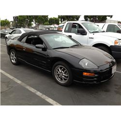 2002 MITS ECLIPS SPYDER GT 2D CONVERTIBLE 6 CYL.