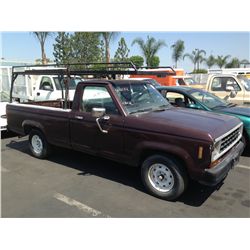 1986 FORD RANGER 1/4 TON PICKUP 6 CYL.