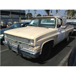 1984 CHEVROLET CUSTOM DELUXE 10 1/4 TON PICKUP 8 CYL.