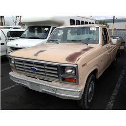 1986 FORD F-250 3/4 TON PICKUP 8 CYL.
