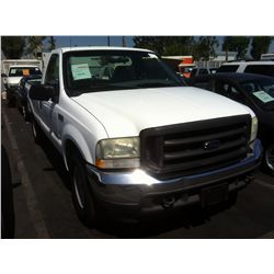 2002 FORD F-250 3/4 TON PICKUP 8 CYL.